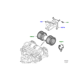 Range Rover Kalorifer Motoru Fanı JNB000060