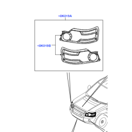 Land Rover Freelander 2 Orijinal Far Koruma Sol LR002405