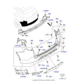 Land Rover Discovery Sport Arka Tampon LR061268