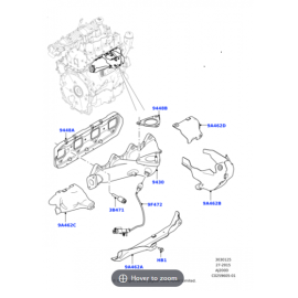 Range Rover   Egzoz Manifold Contası 2.0 Dizel LR073658 JDE38416