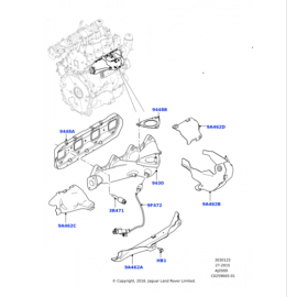  Range Rover  Egzoz Manifold Turbo Contası Range Rover Discovery LR073723