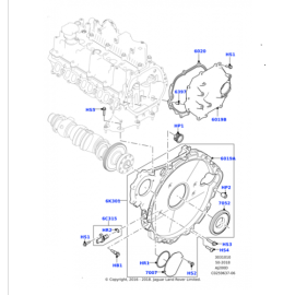  Range Rover EGZANTİRİK KAPAK CONTA (2.0L/DİSCO/5)  Land Rover LR073816 