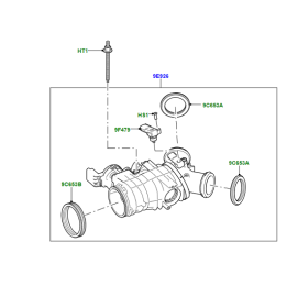 Range Rover Gaz Kelebeği 3.0 V6 Dizel LR078546 LR061957 JDE39855