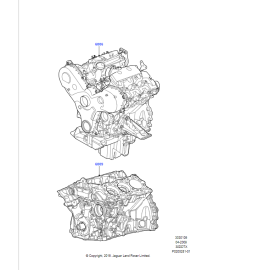 RANGE ROVER 3.0L 24V V6 GEN 2 YARIM MOTOR - LR082722