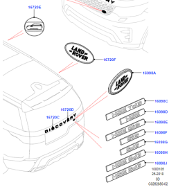 Land Rover Discovery 5 Disco Amblemi LR083089