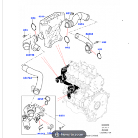 Range Rover  Termostat Dizel 2.0 LR105975 LR073694 JDE40346