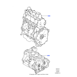 RANGE ROVER 2.0L I4 DSL MID DOHC AJ200 KOMPLE MOTOR - LR106468