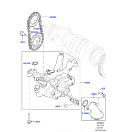 Range Rover Jaguar Yağ Pompası 2.0 LR110501 LR087668 JDE40053 JDE39264