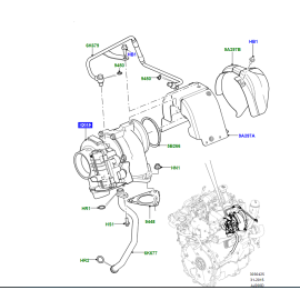 RANGE ROVER 2.0L TURBO KOMPLE LR140581 LR094424 LR083483