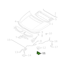 Range Rover Land Rover Kaput Kilidi R/L LR173840
