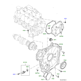 Range Rover    Motor Kapak Tapası  LR183648 LR073789 JDE36593 JDE41618