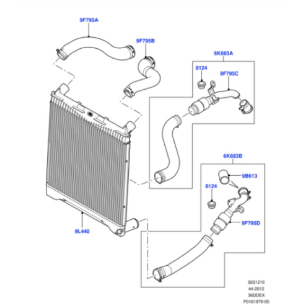Range Rover Intercooler Alt Hortumu PNH500341
